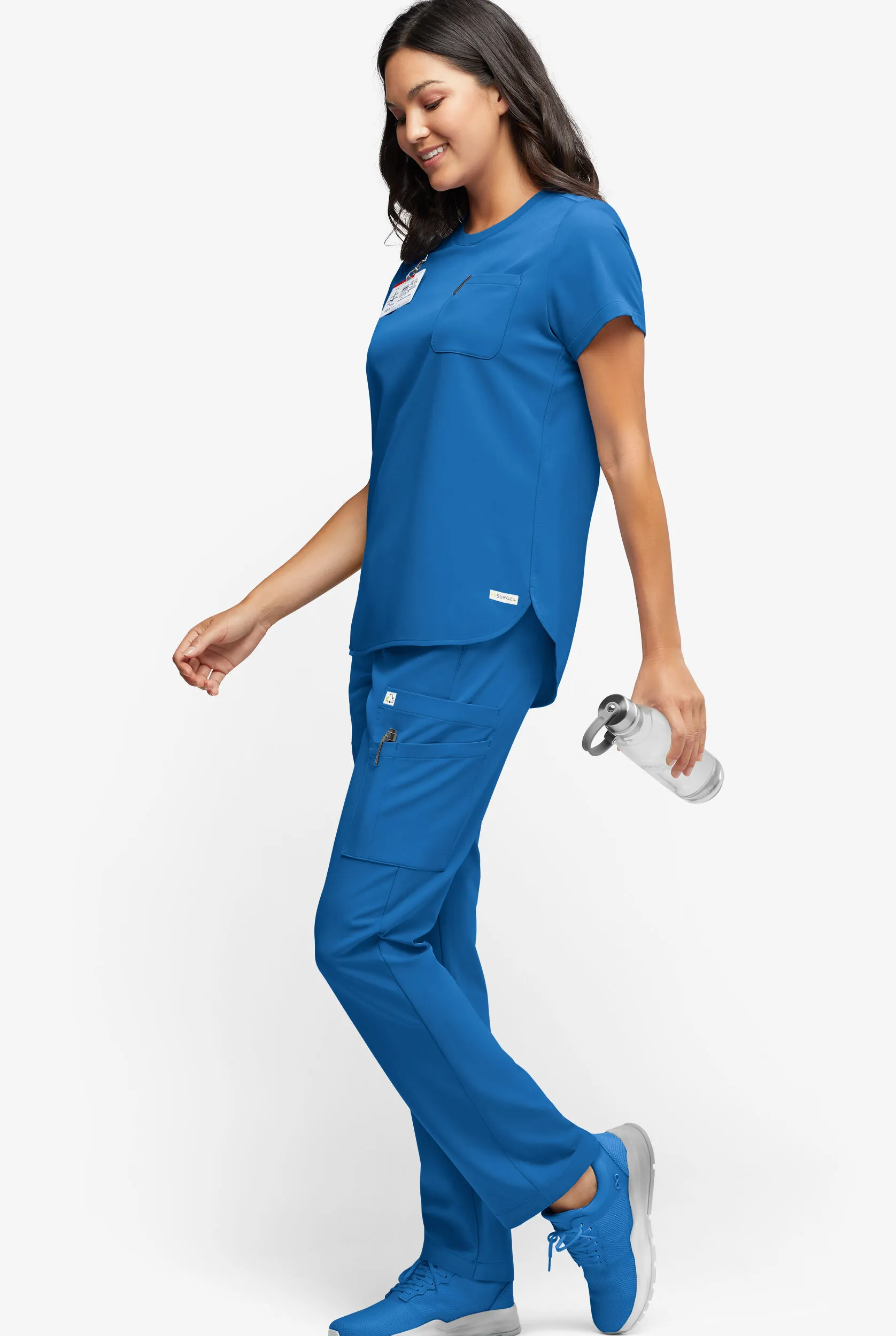 Pantalón médico ReSurge Topaz Petite con cordón ajustable y 11 bolsillos para mujer