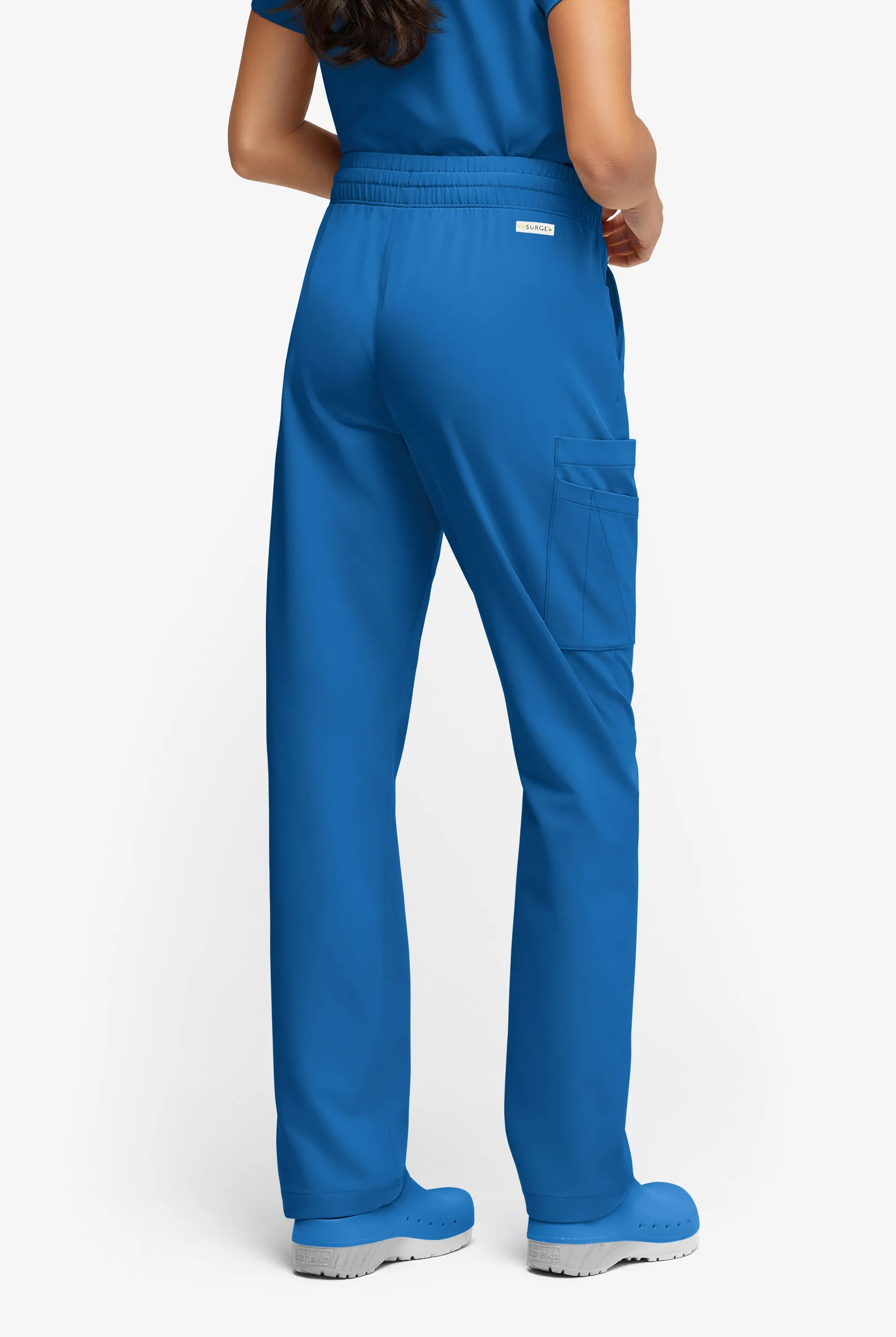 Pantalón médico ReSurge Topaz Petite con cordón ajustable y 11 bolsillos para mujer