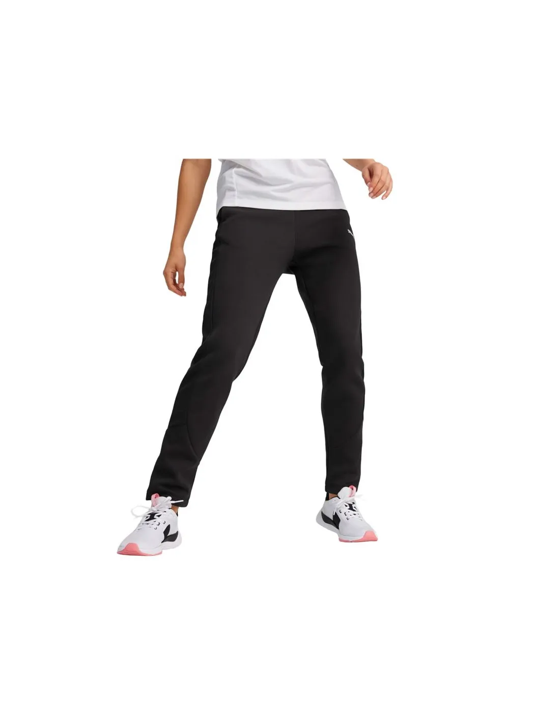 PANTALONES PUMA EVOSTRIPE HIGHWAIST NEGRO MUJER