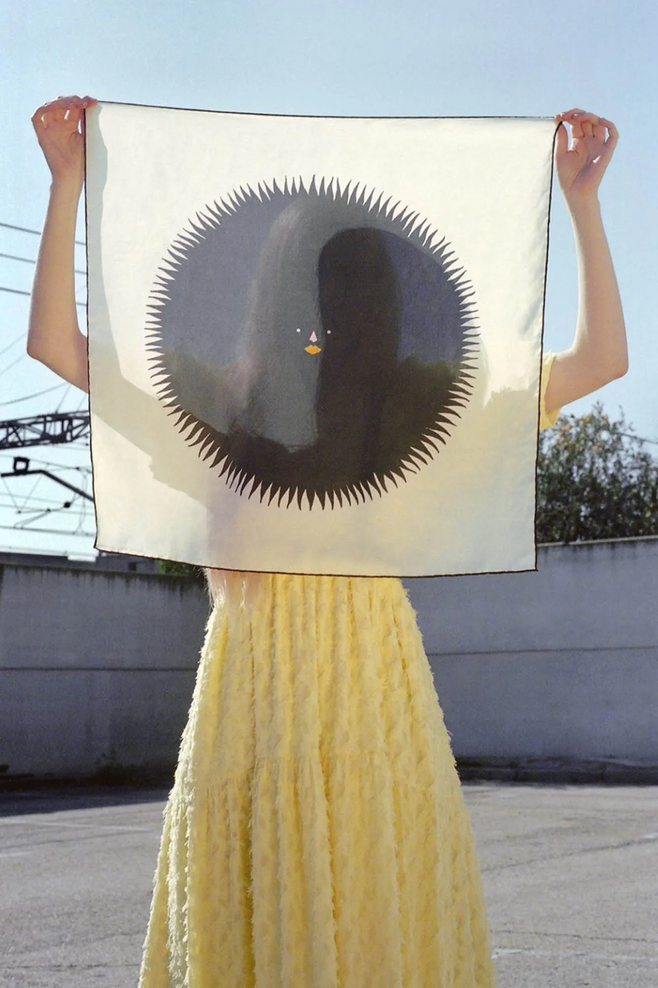 Pañuelo de seda mediano SOL
