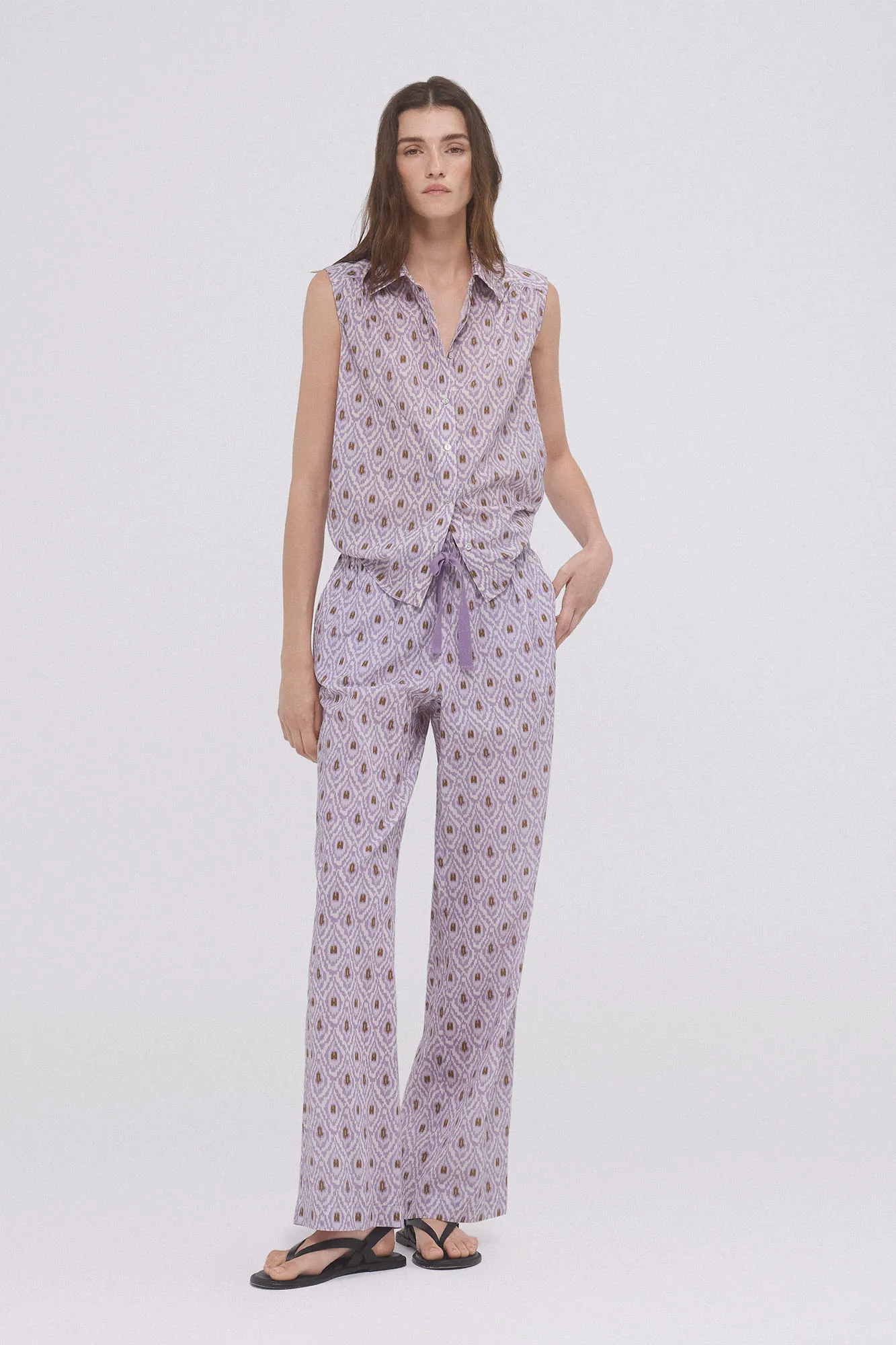 Pedro del Hierro Pantalón estampado recto