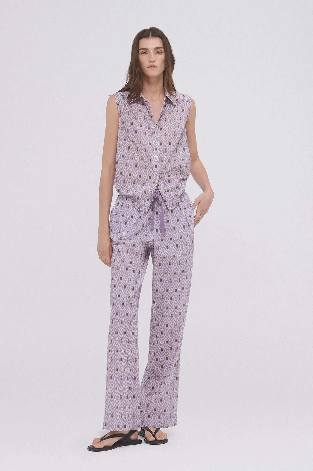 Pedro del Hierro Pantalón estampado recto