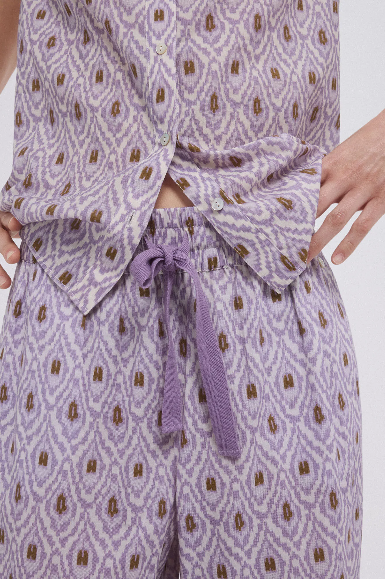 Pedro del Hierro Pantalón estampado recto