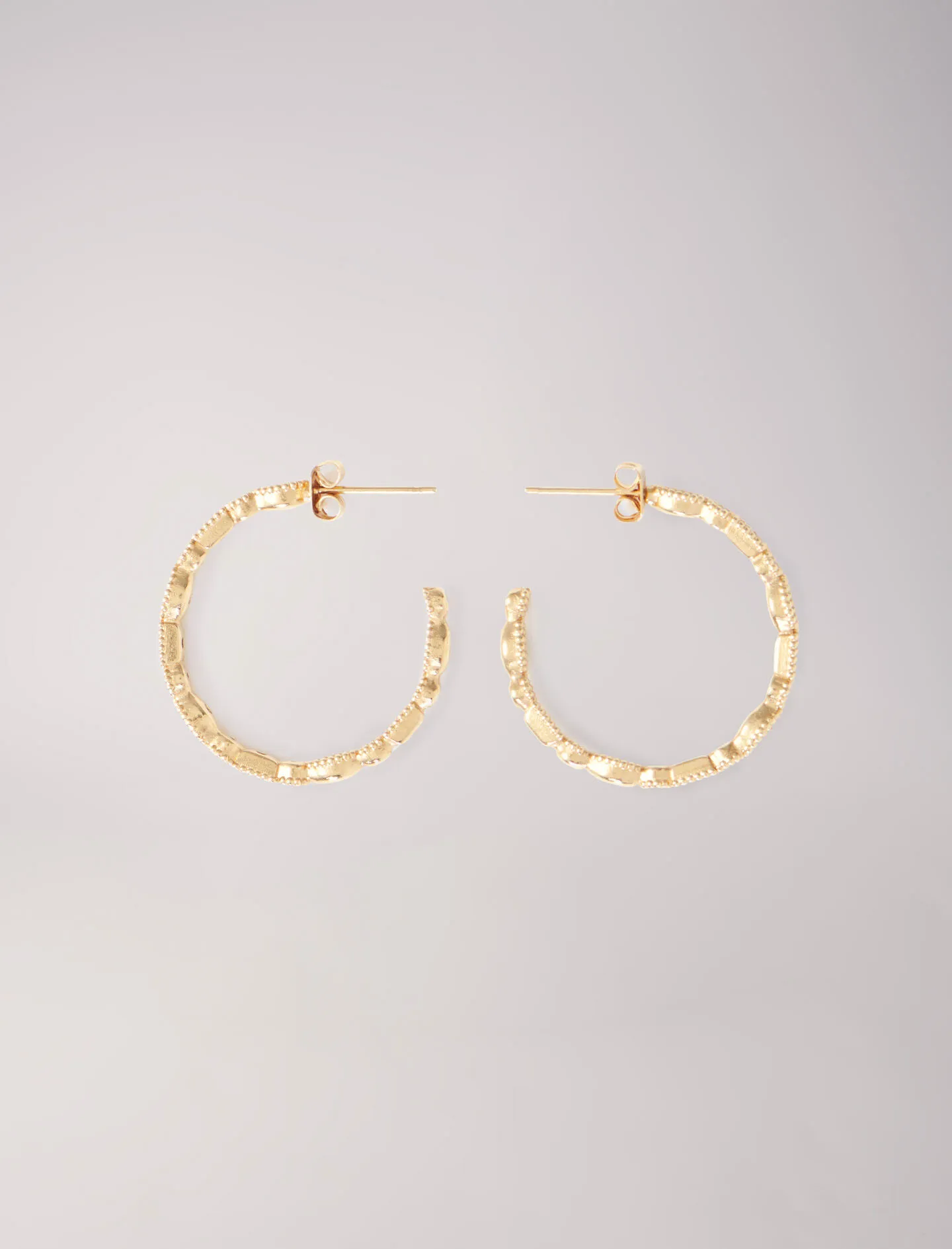 Pendientes de aro con strass