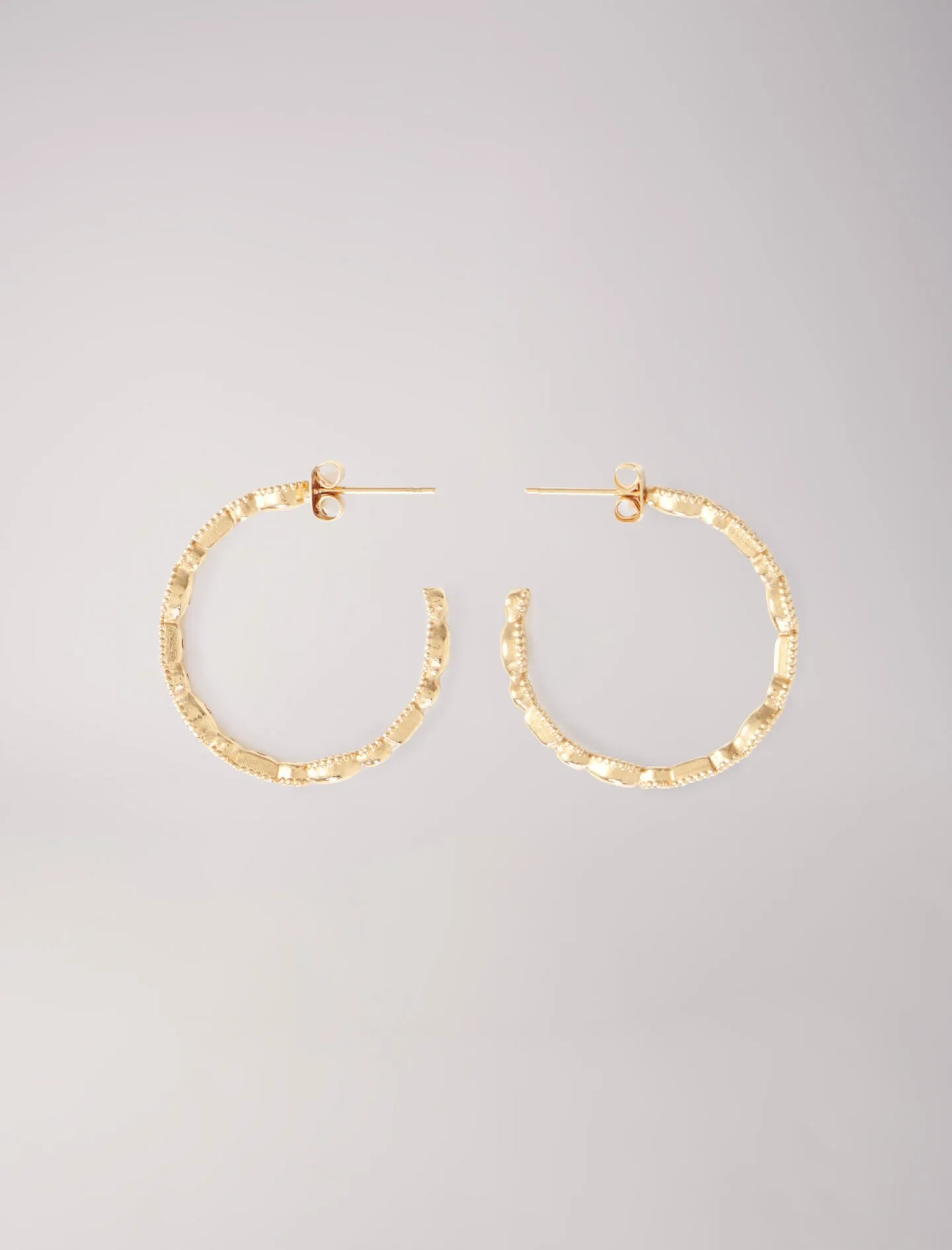 Pendientes de aro con strass
