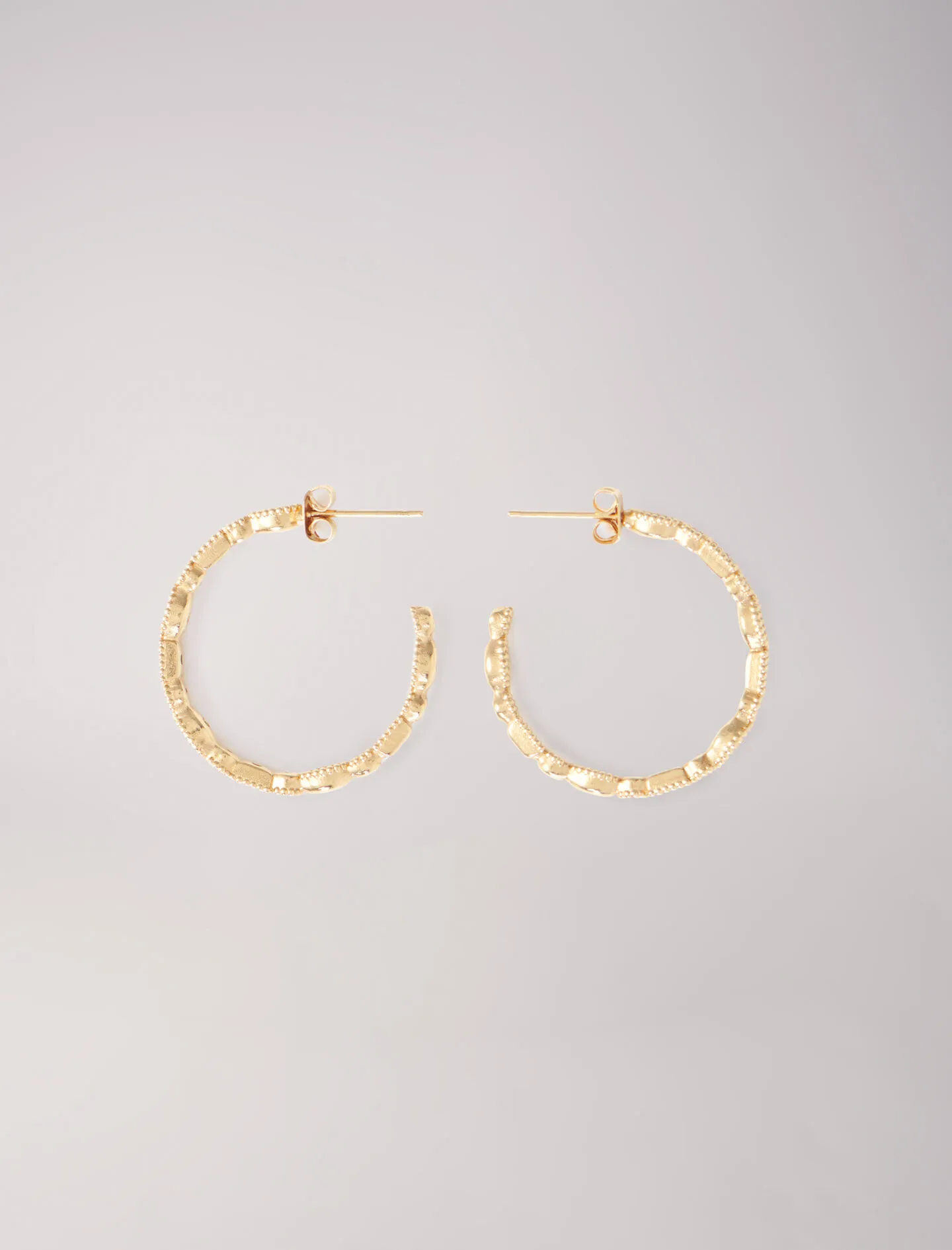 Pendientes de aro con strass