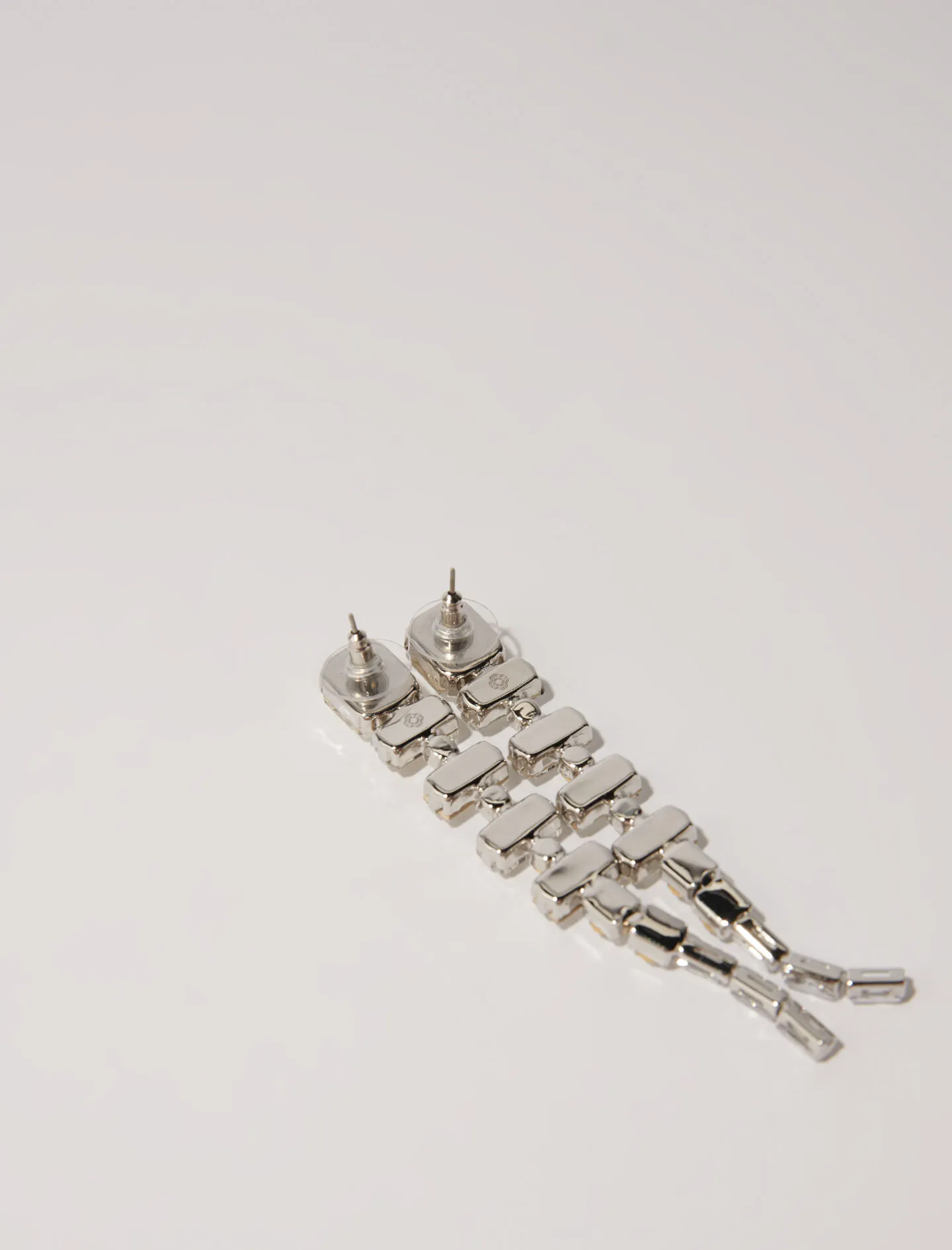 Pendientes de cascada con strass