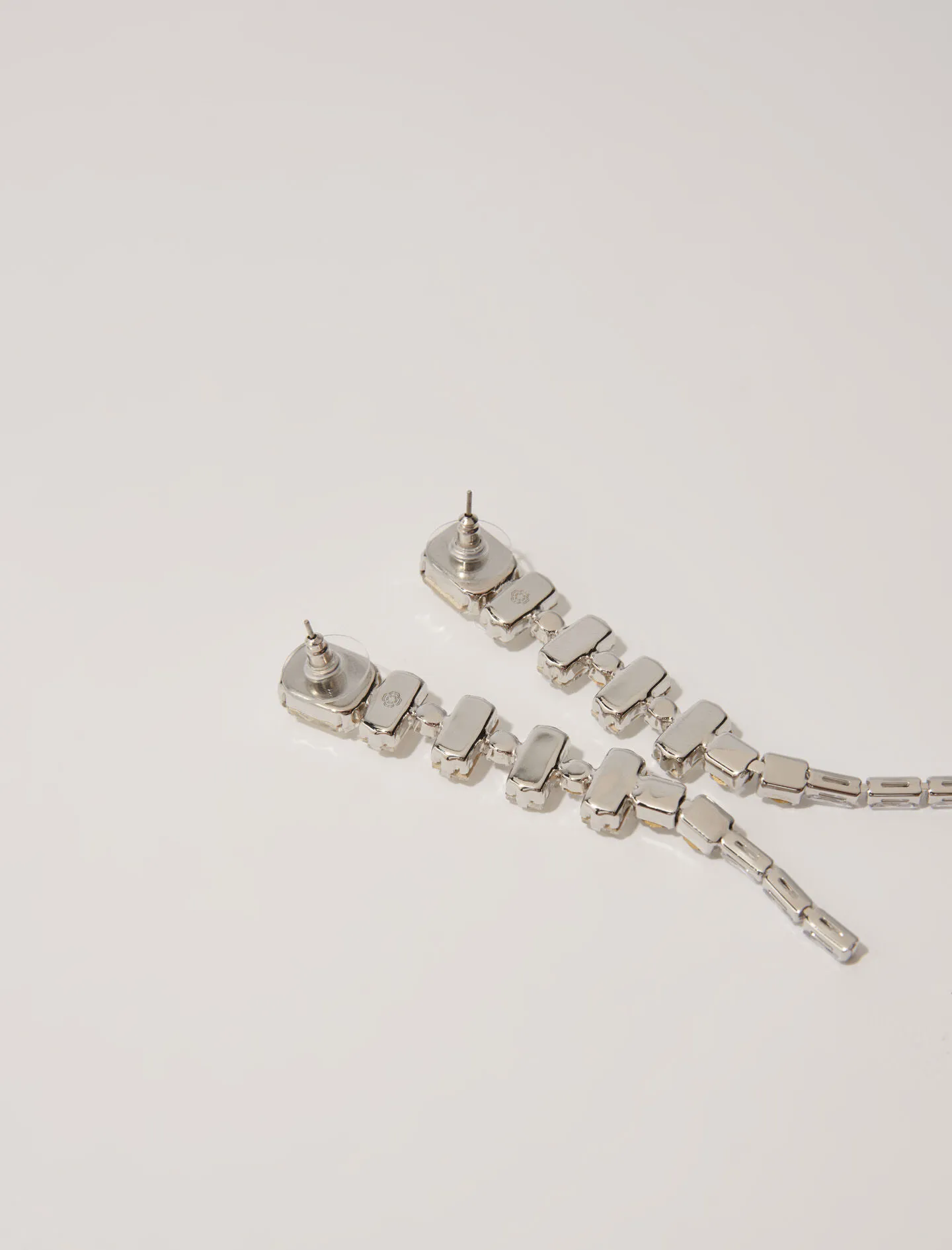 Pendientes de cascada con strass
