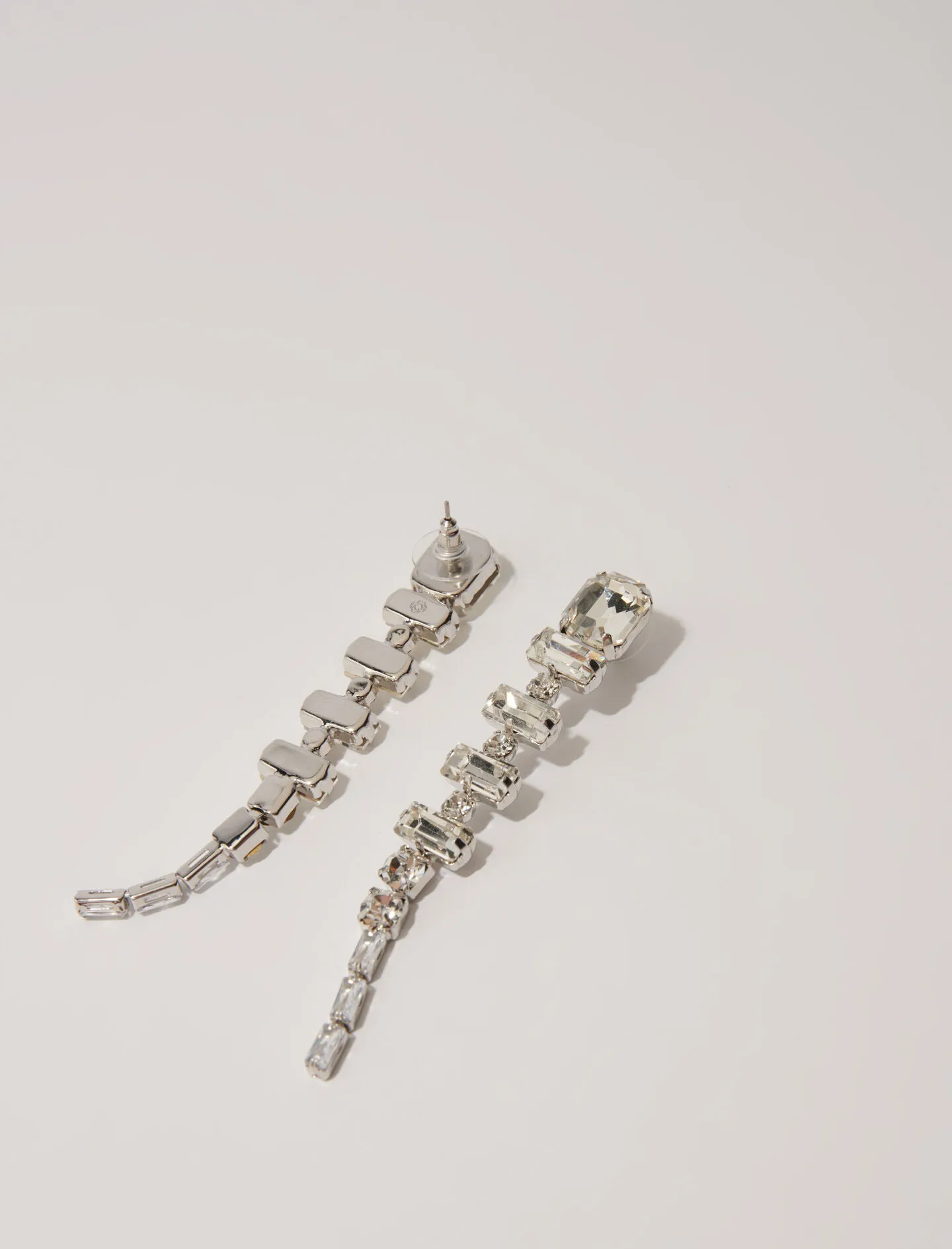 Pendientes de cascada con strass