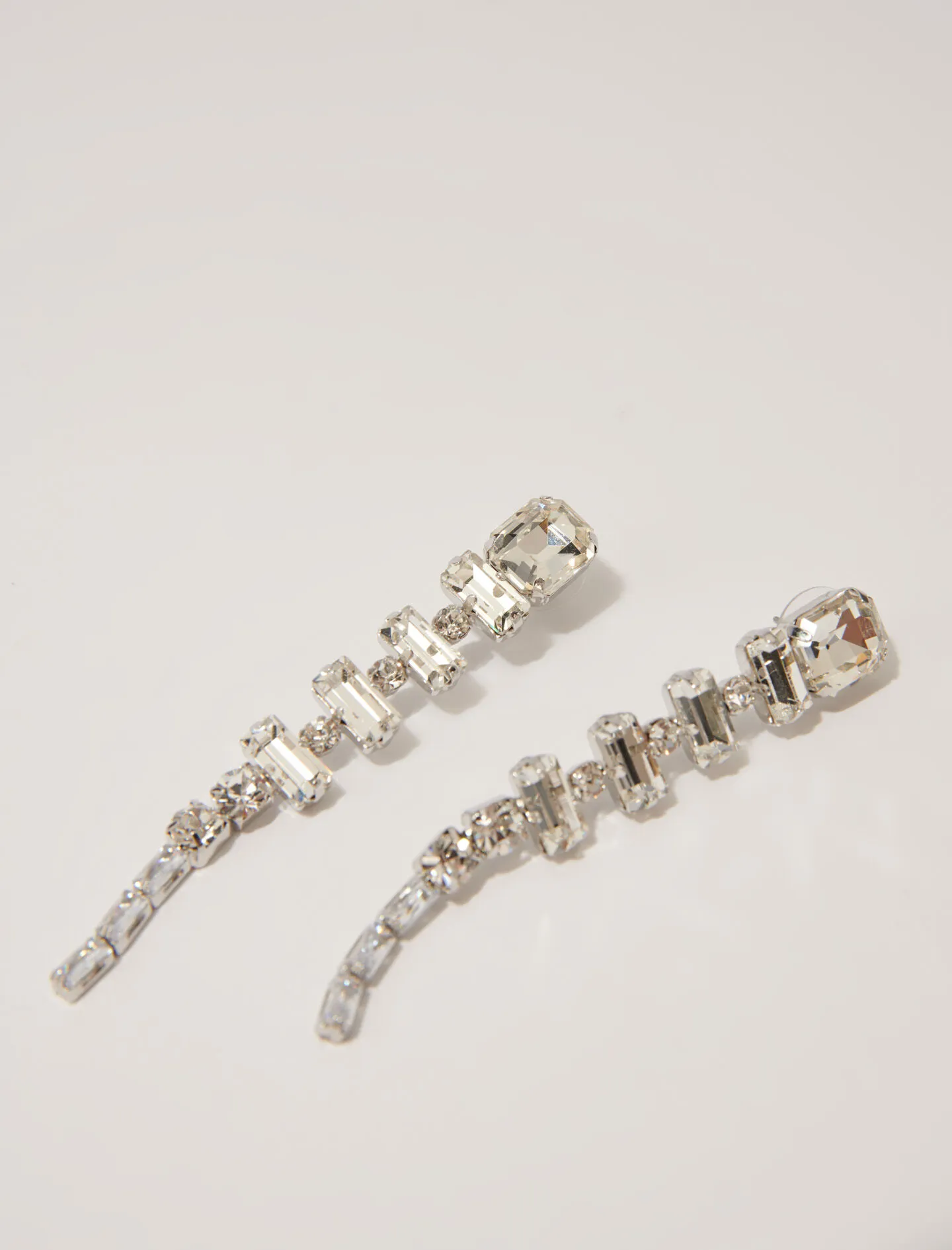 Pendientes de cascada con strass