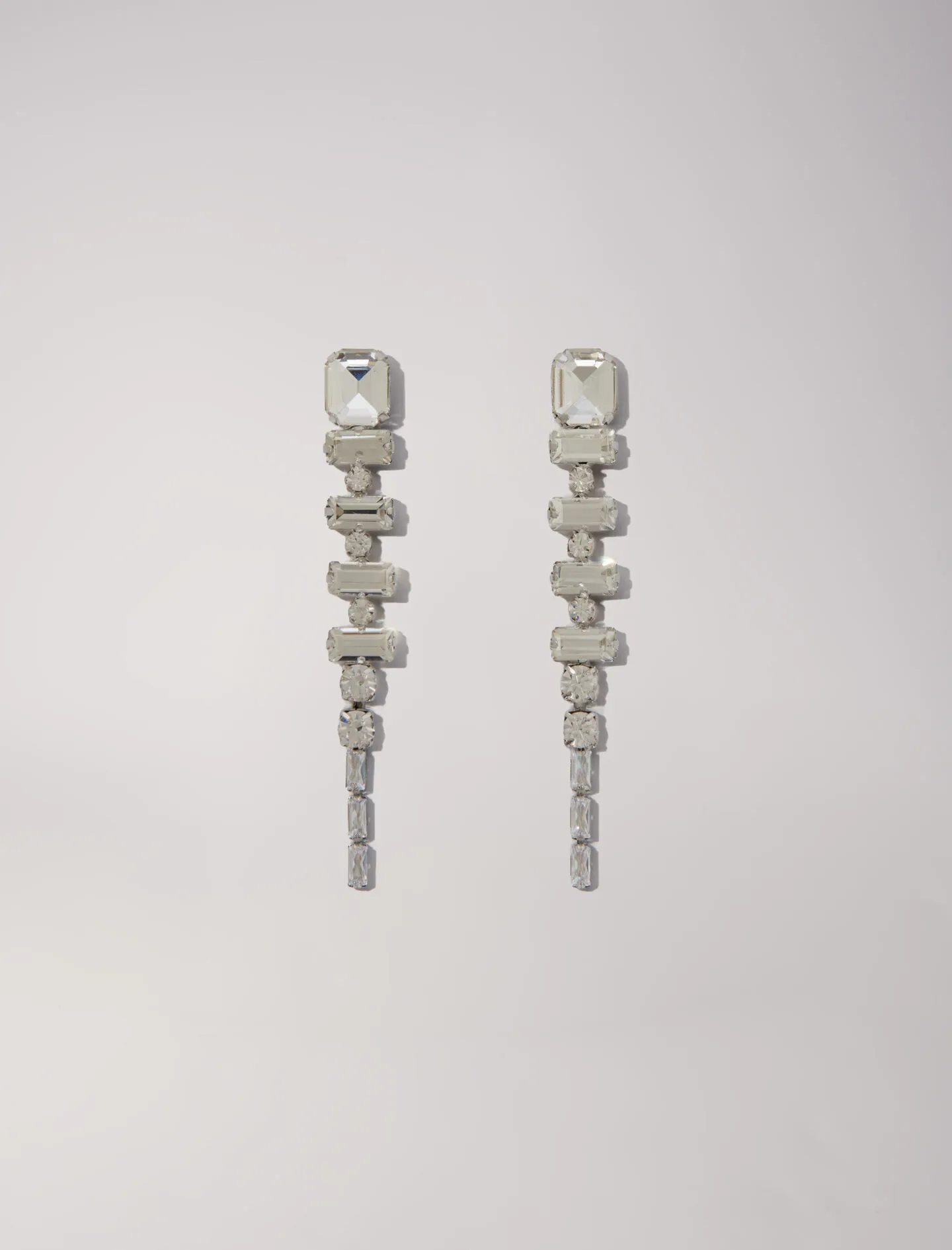 Pendientes de cascada con strass