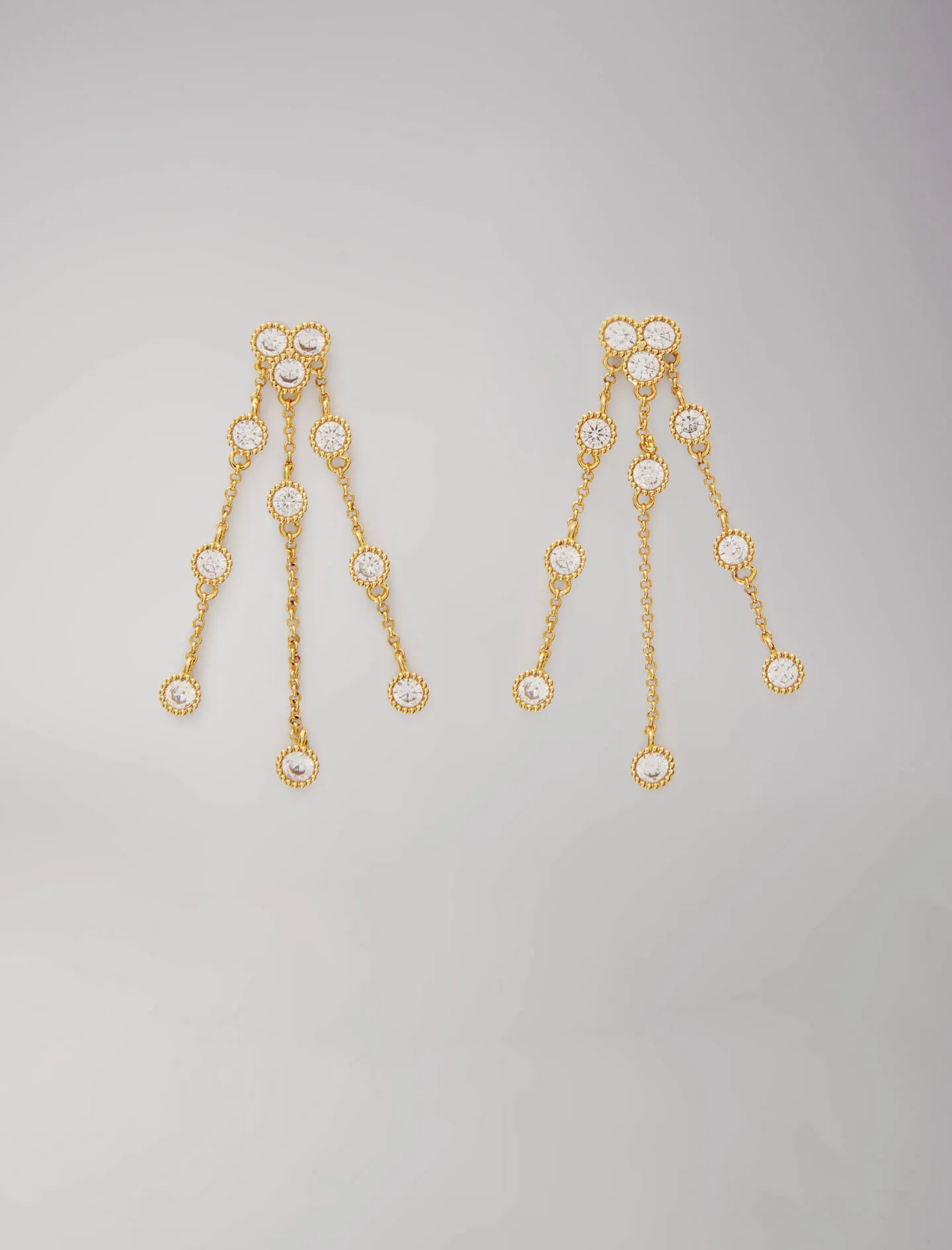 Pendientes de latón reciclado dorado