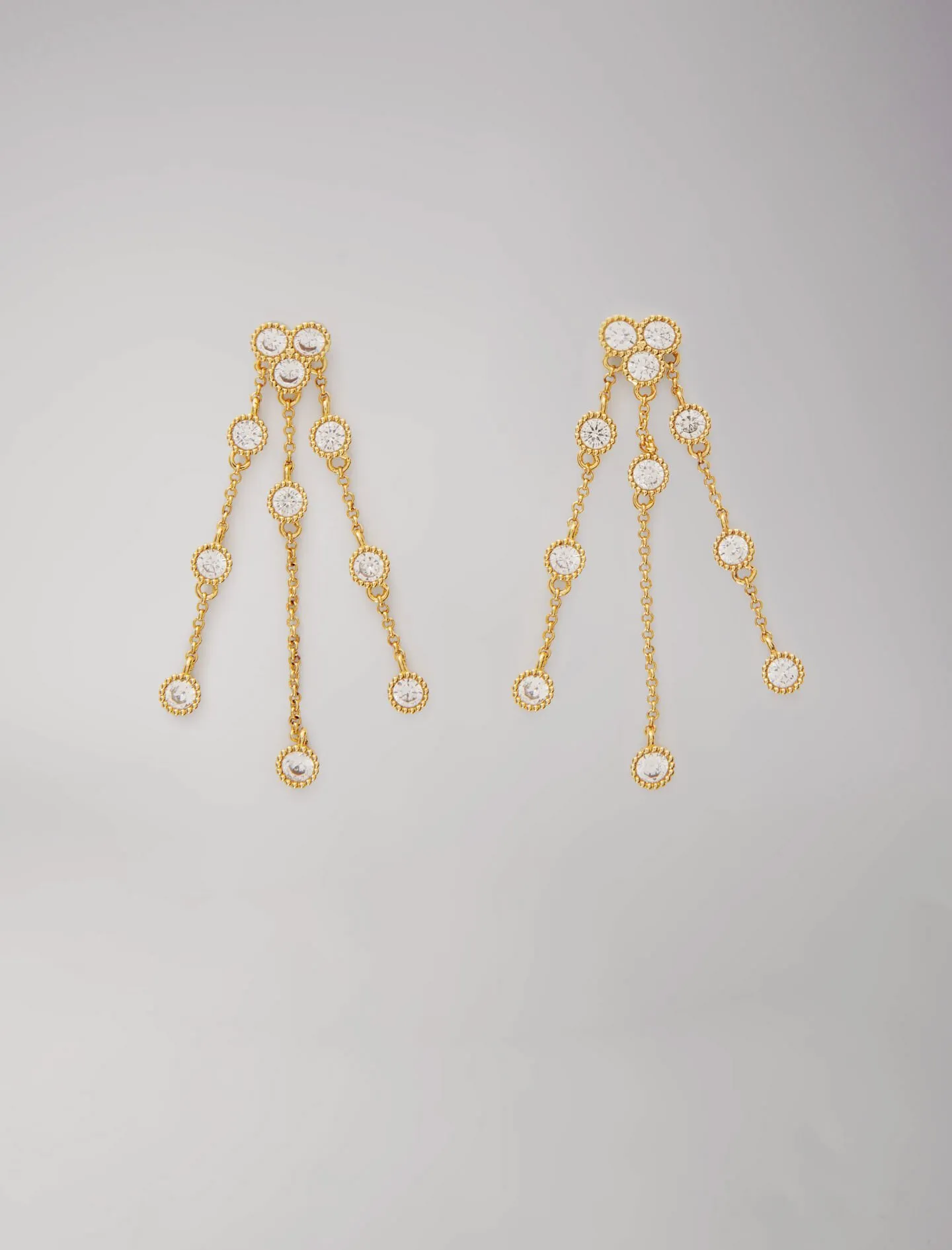 Pendientes de latón reciclado dorado