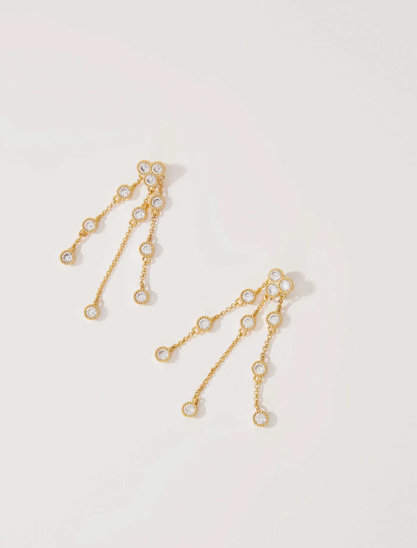 Pendientes de latón reciclado dorado