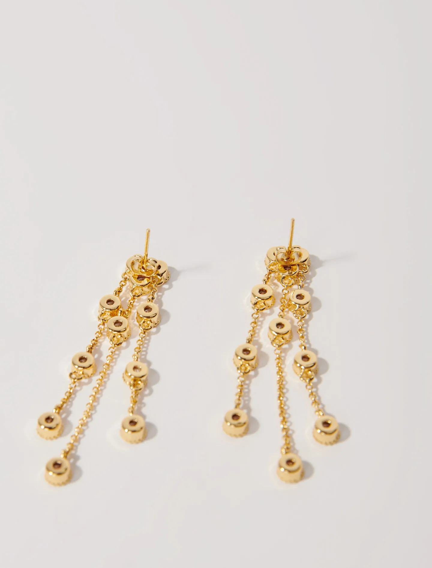 Pendientes de latón reciclado dorado