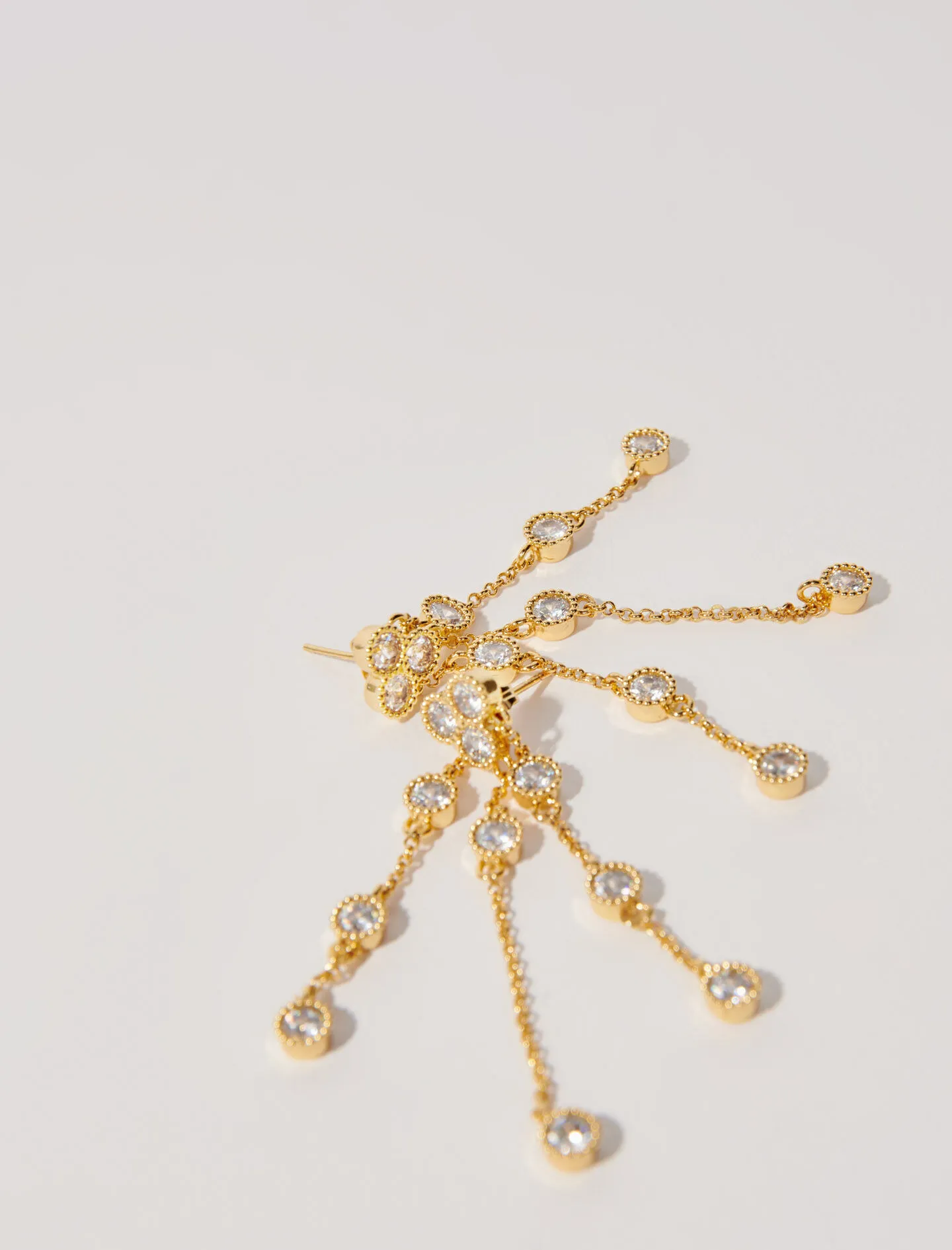 Pendientes de latón reciclado dorado