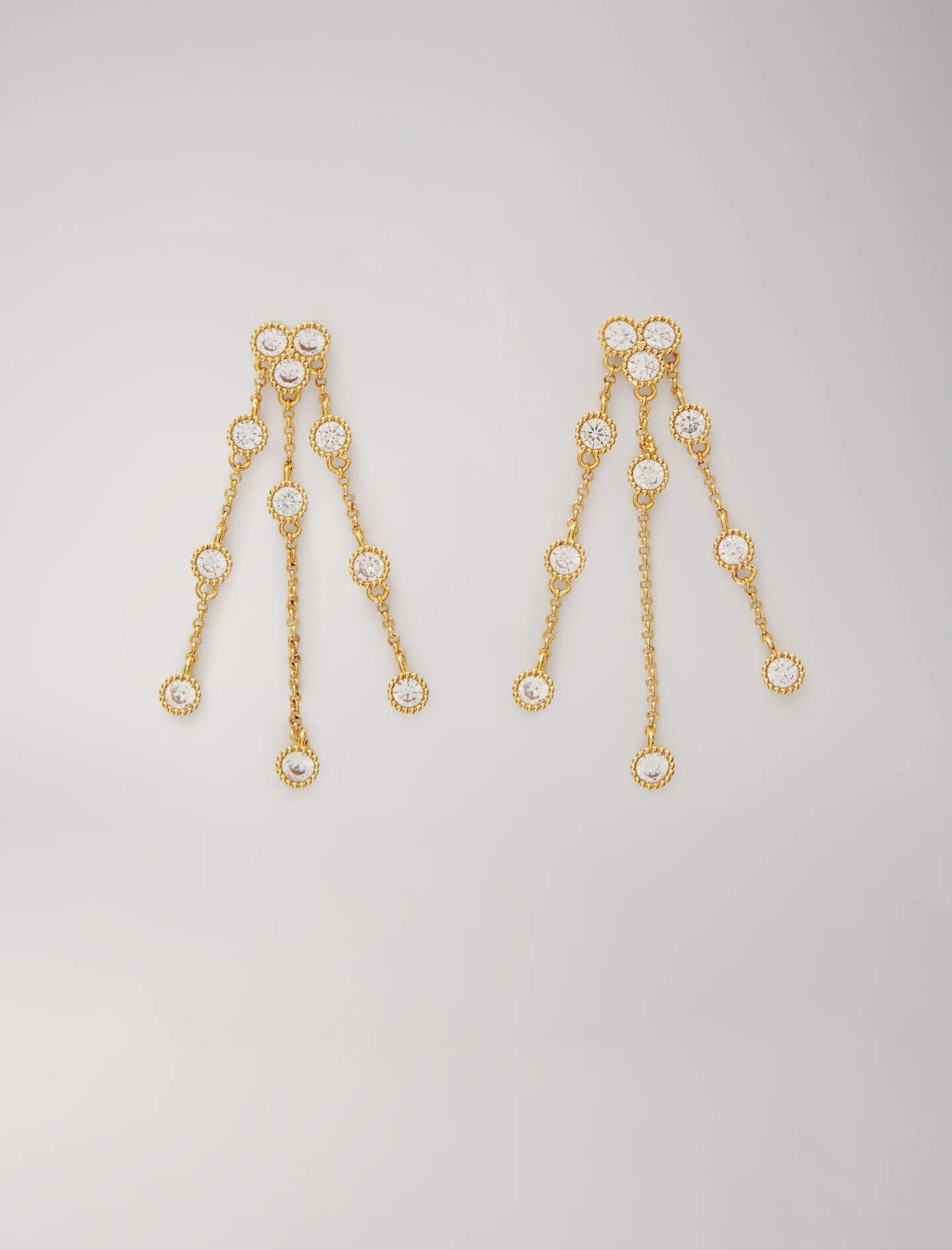 Pendientes de latón reciclado dorado