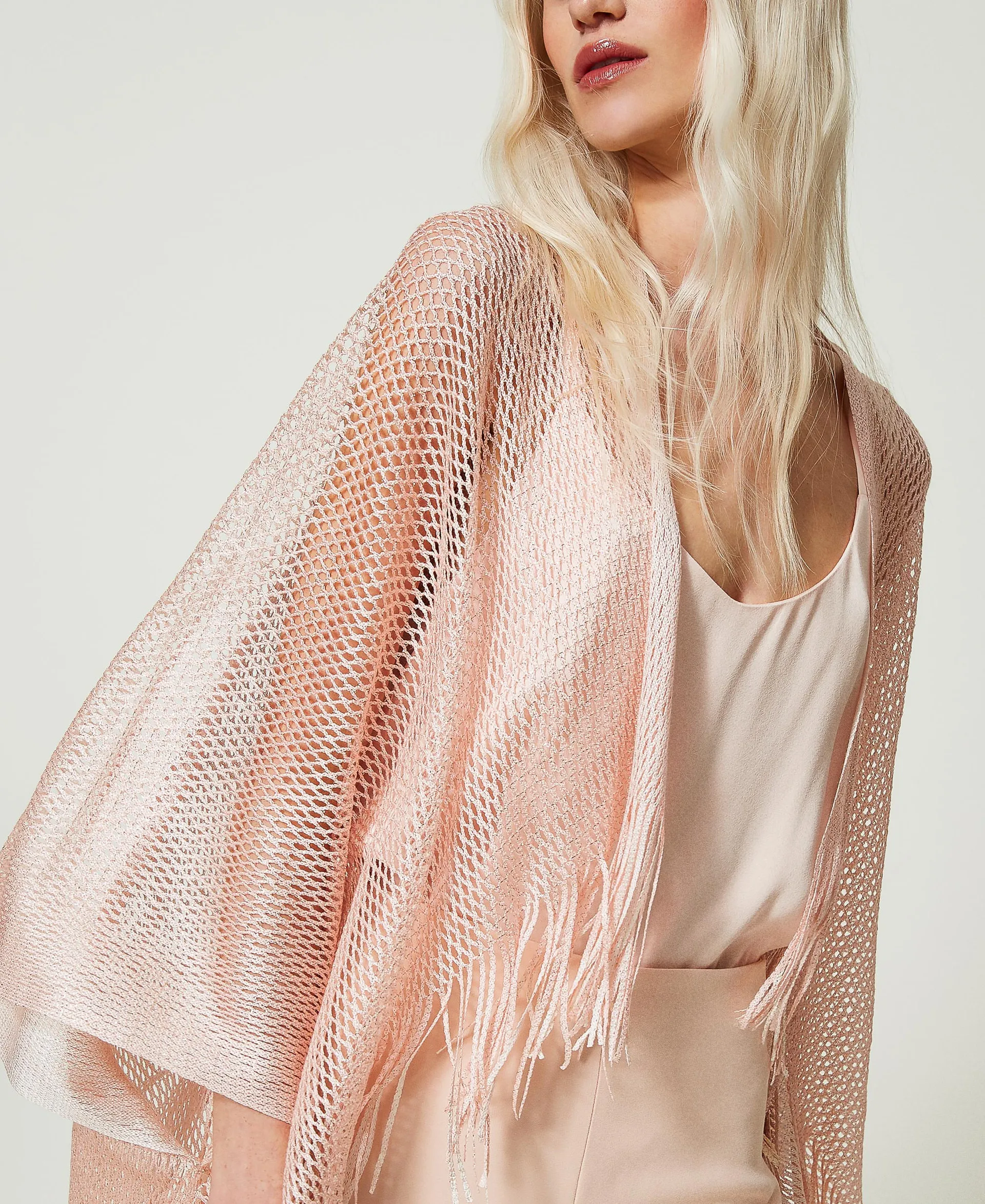 Poncho de lúrex
