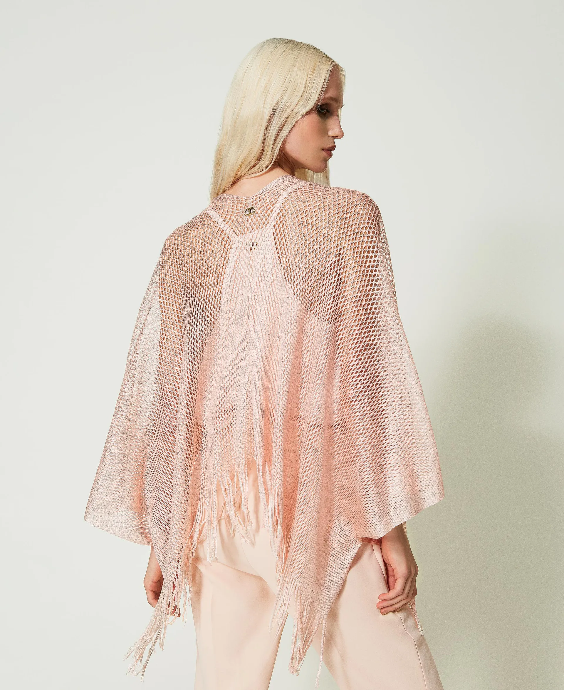 Poncho de lúrex