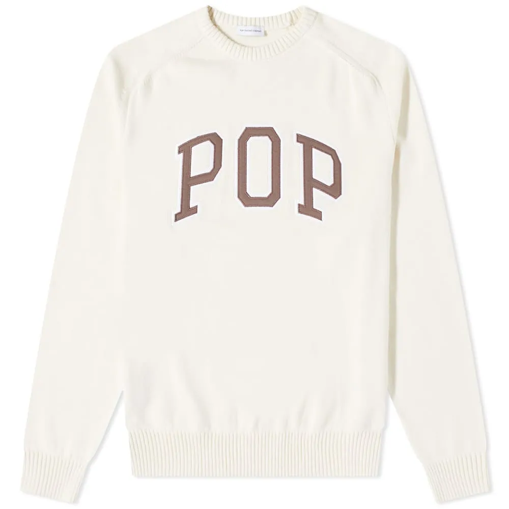 Pop Trading Company Arch Logo Crew Knit