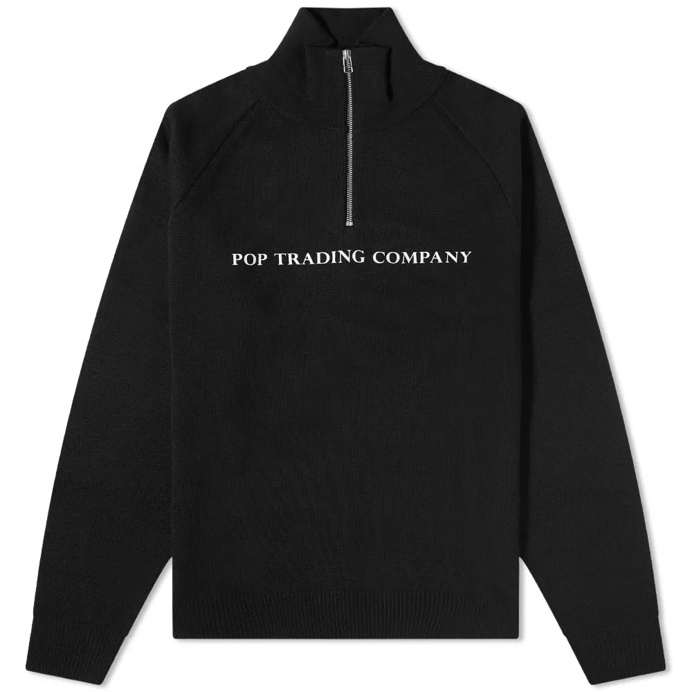 Pop Trading Company Quarterzip Logo Crew Sweat