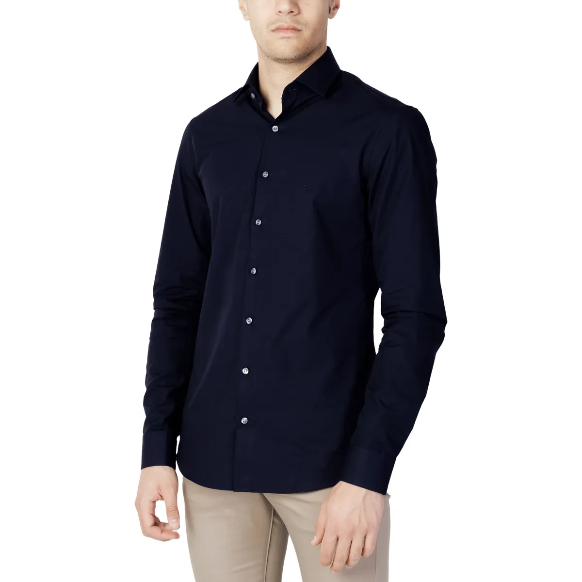 POPLIN STRETCH SLIM SHIRT K10K103025