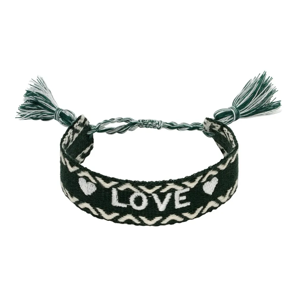 Pulsera Cloth Green Love