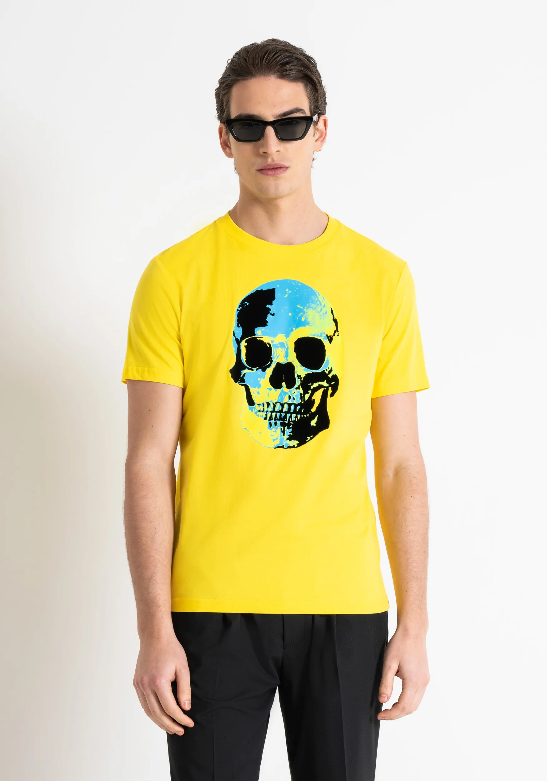 REGULAR FIT TSHIRT IN PRINTED COTTON