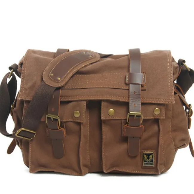 RETRO BAT LEISURE HIGHGRADE CANVAS SHOULDER BAG
