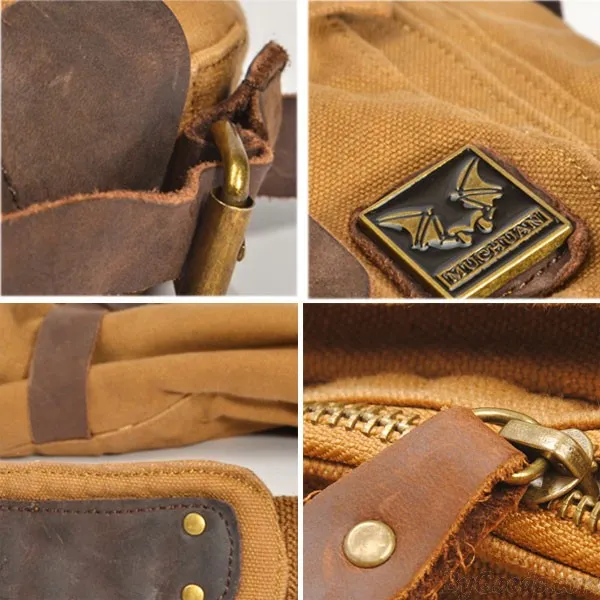 RETRO BAT LEISURE HIGHGRADE CANVAS SHOULDER BAG