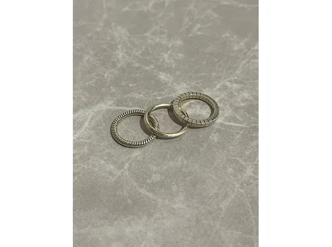SAINT LAURENT Anillos T.UE 54 metal Dorado 