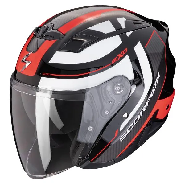 Scorpion Exo 230 Pul Black Red + Kit bluetooth 5R Lite Solo 
