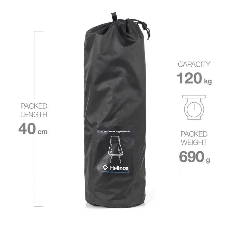Silla Zero High Back Helinox (Negro)
