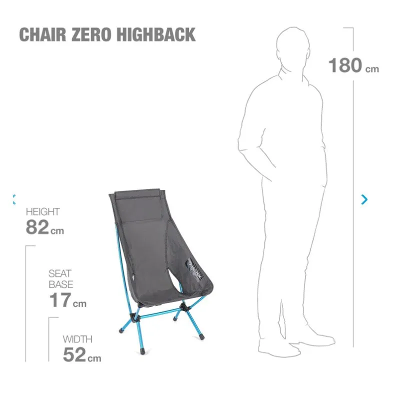 Silla Zero High Back Helinox (Negro)