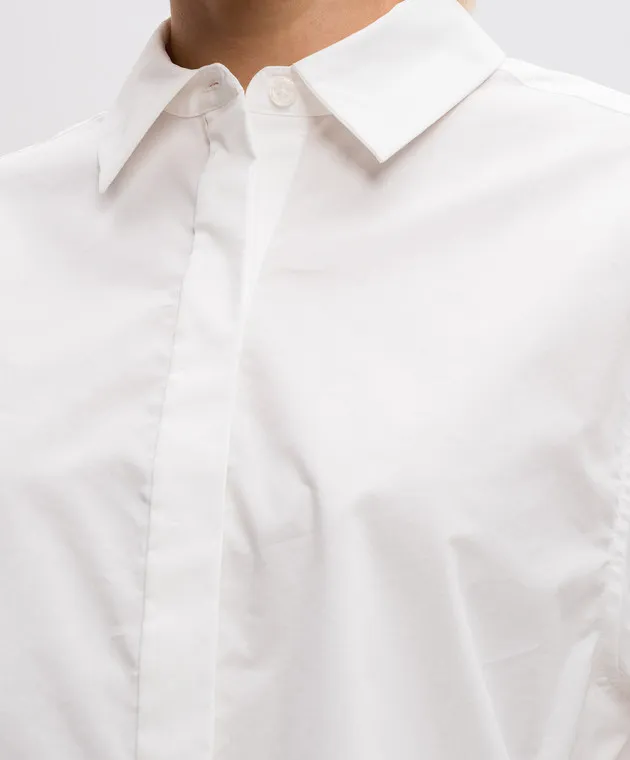 Simkhai Renata white cropped shirt
