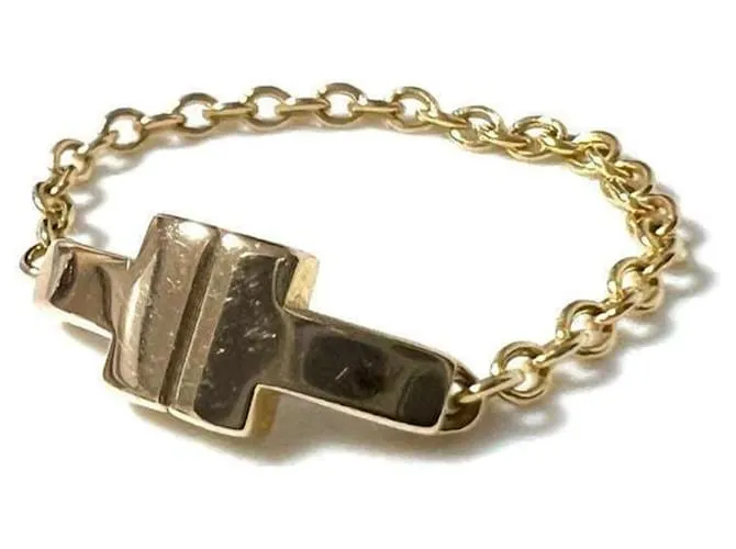 Tiffany & Co Anillo Tiffany T TWO Chain para mujeres Dorado 