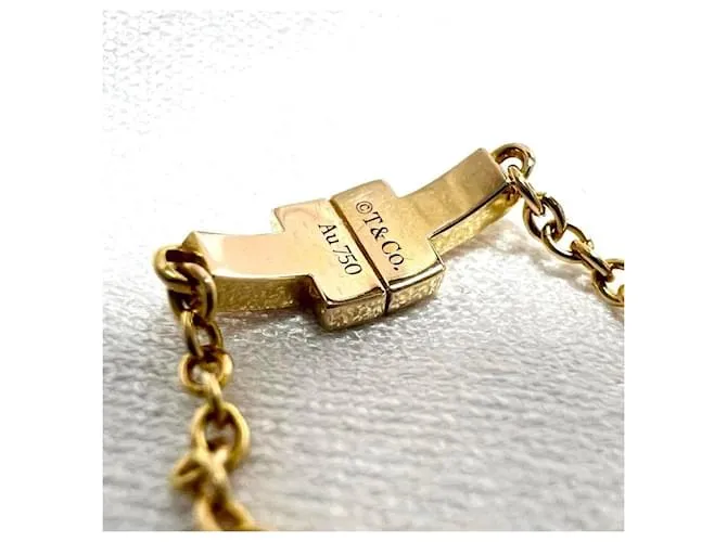 Tiffany & Co Anillo Tiffany T TWO Chain para mujeres Dorado 