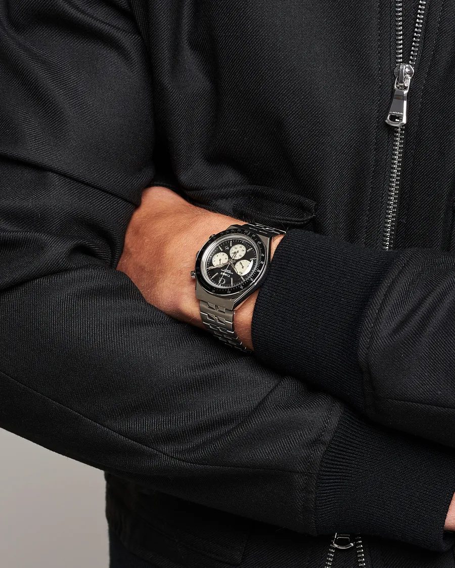 Timex Q Chronograph 40mm Black Dial