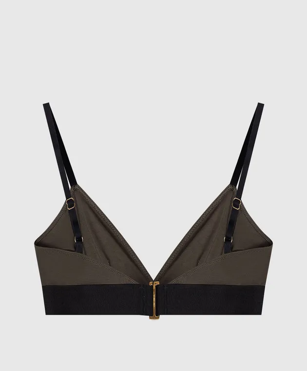 Tom Ford Khaki bodice with logo pattern