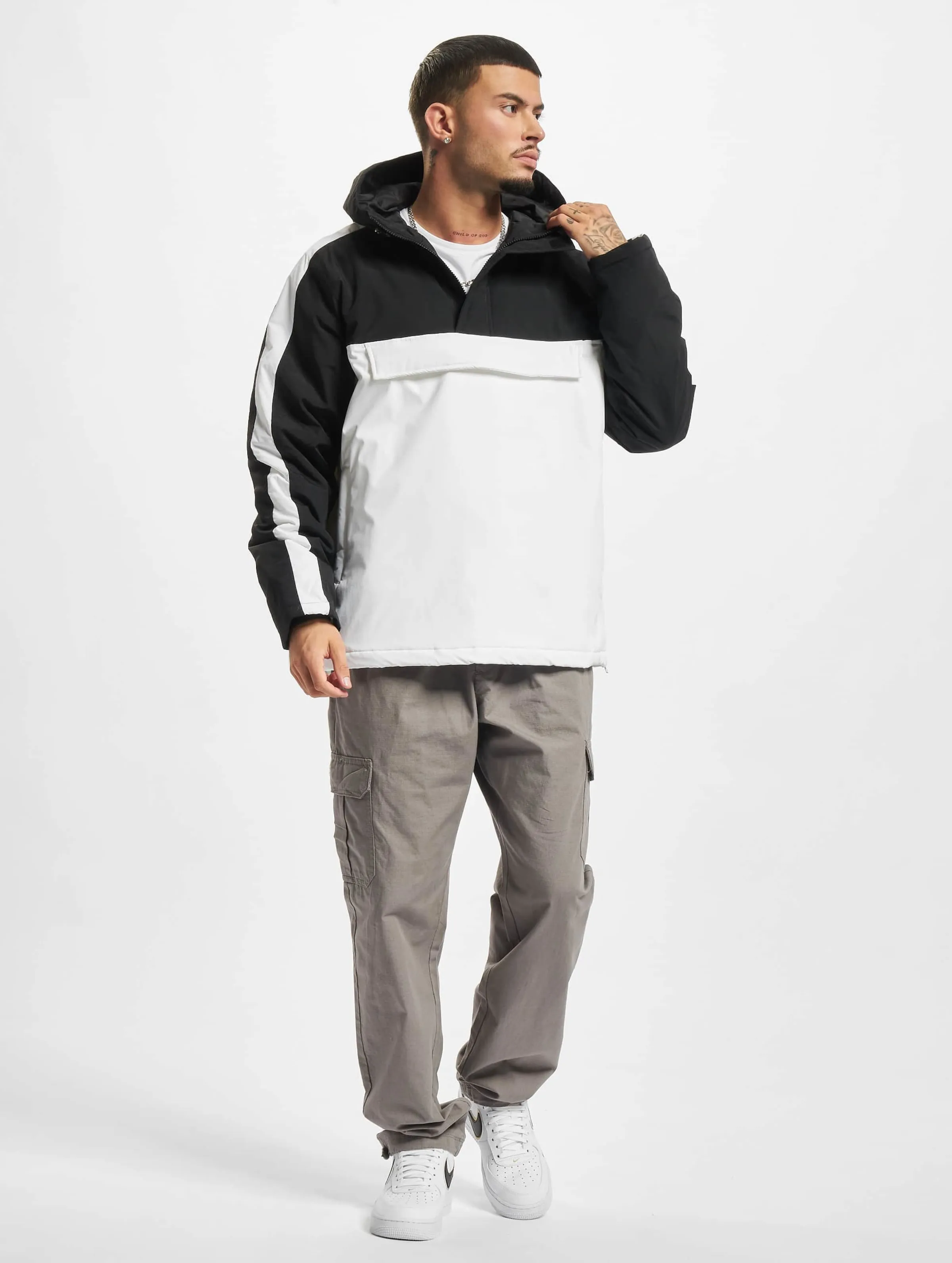 URBAN CLASSICS 3TONE PADDED PULL OVER