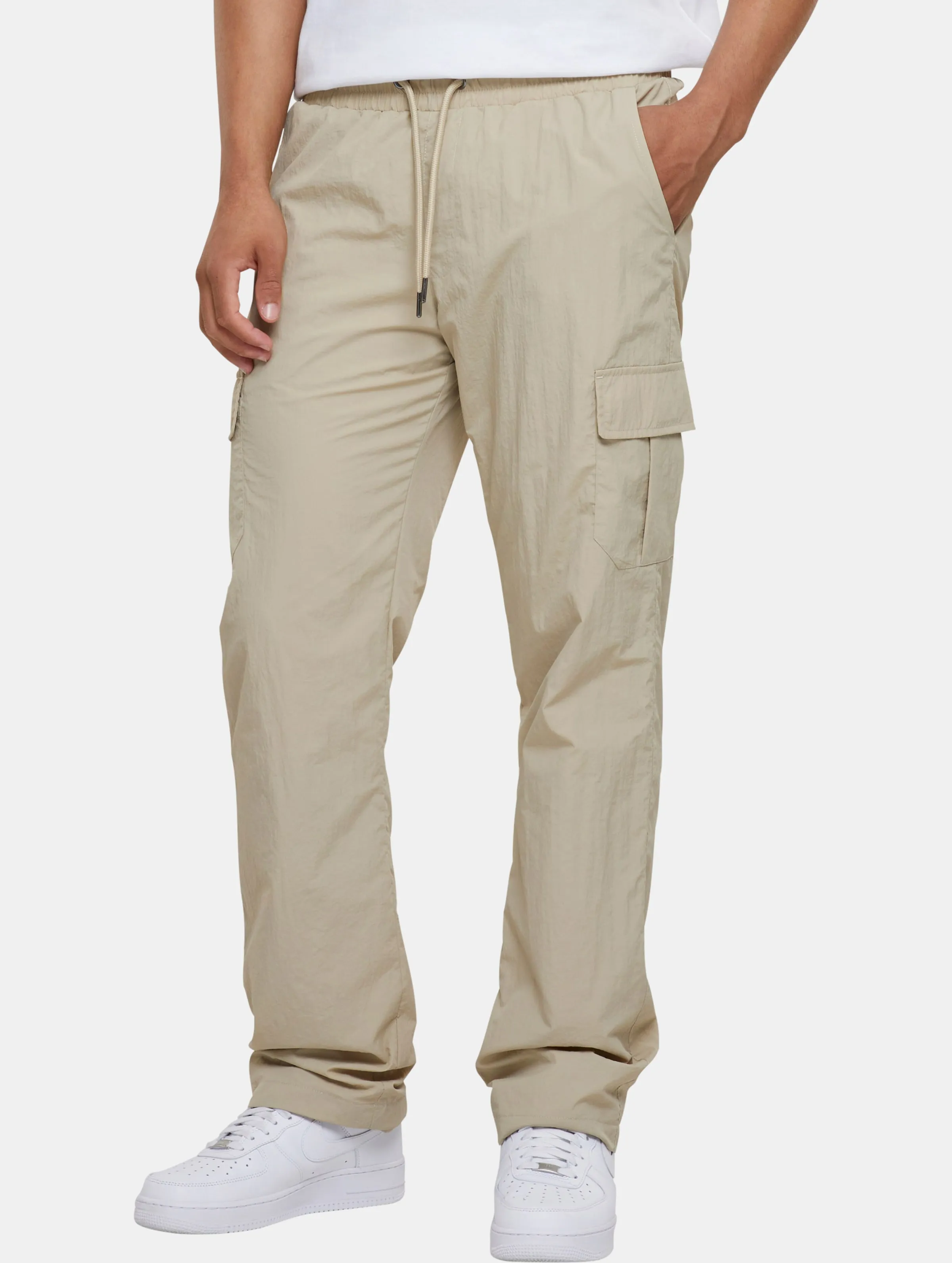 Urban Classics Straight Leg Nylon Cargohosen
