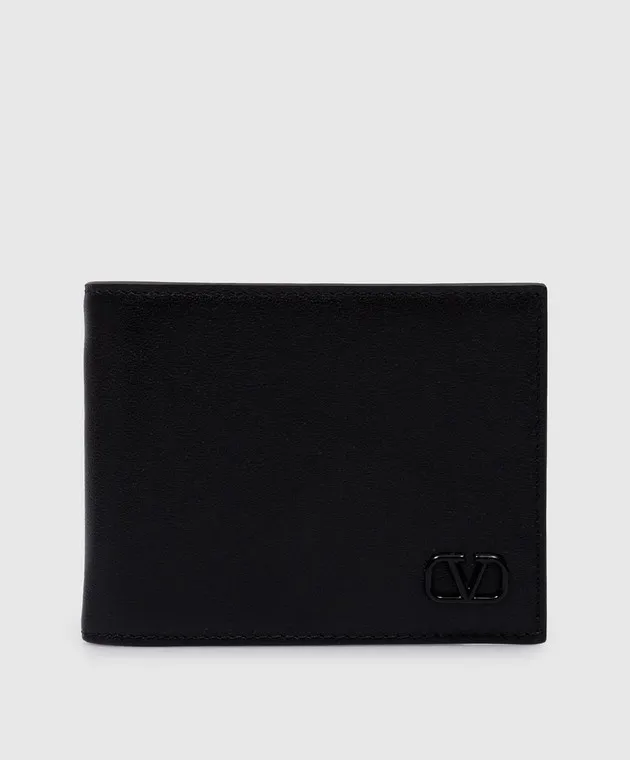 Valentino VLOGO black leather purse