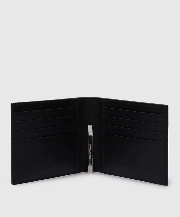Valentino VLOGO black leather purse