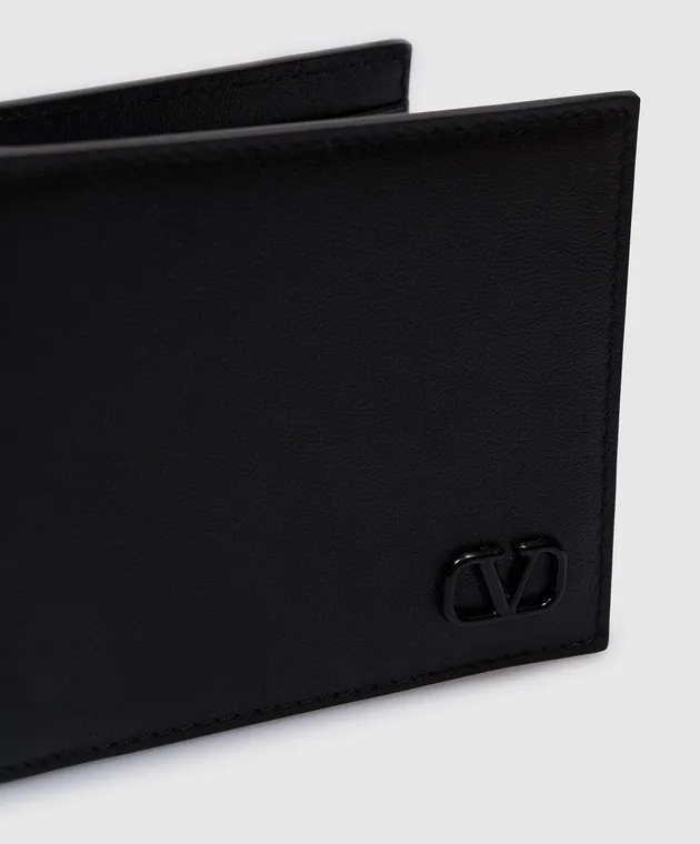 Valentino VLOGO black leather purse