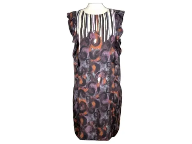 Vestido recto sin mangas con volante en la parte delantera y bolsillos de Whistles ES 8 US 4 UE 36 Multicolor 