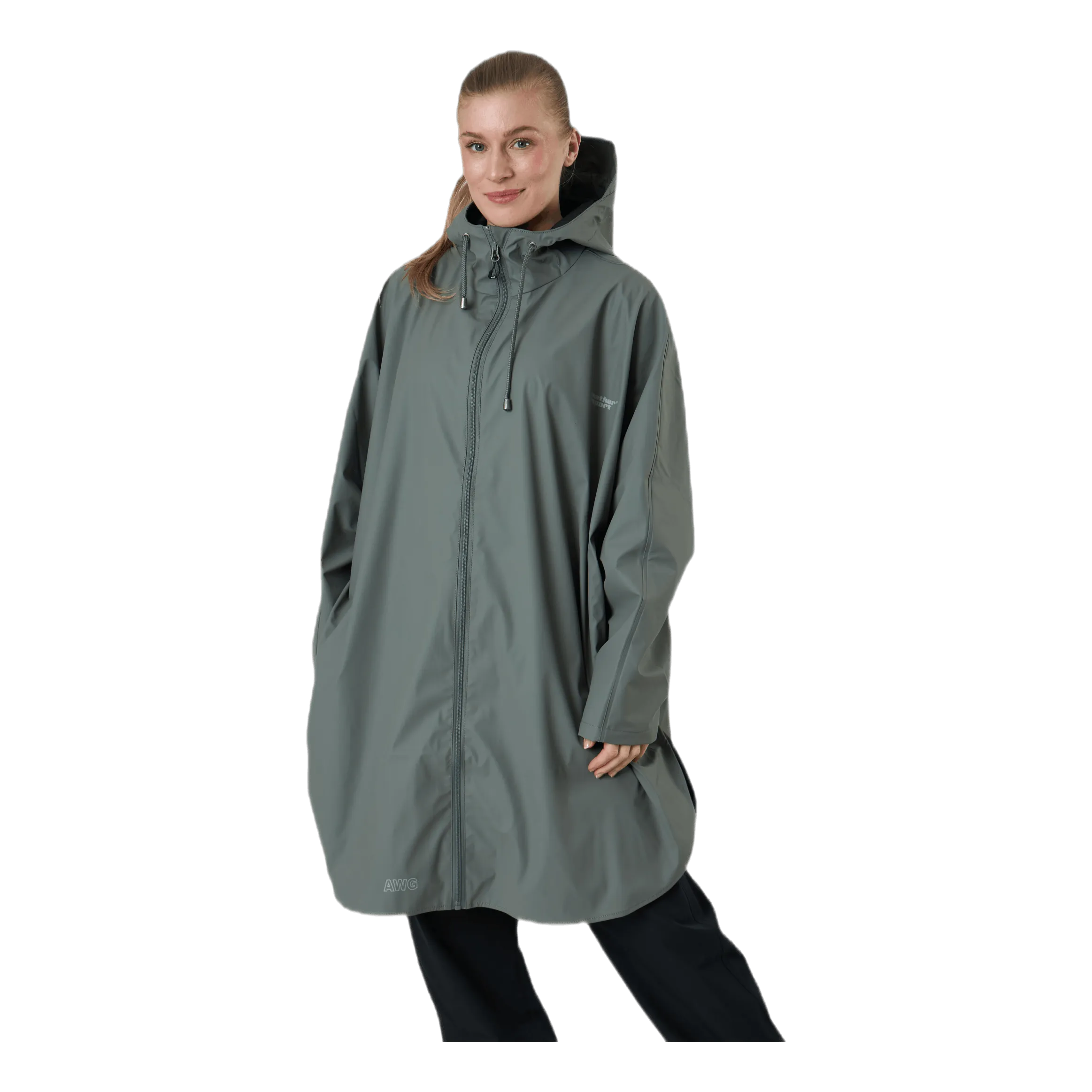 Weather Report Flame PU Rain Poncho Green