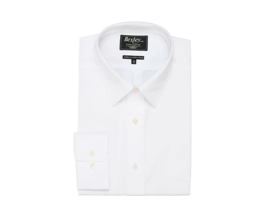 WHITE COTTON SHIRT  CHEST POCKET  ALBERT