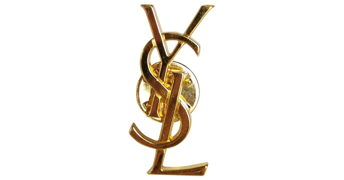 Yves Saint Laurent Pin YSL Dorado 