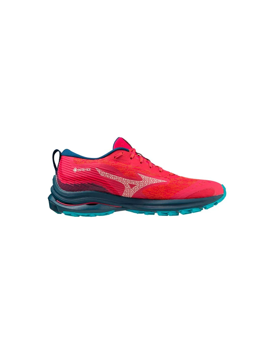 ZAPATILLAS DE TRAIL MIZUNO WAVE RIDER GORETEX ROSA OSCURO MUJER