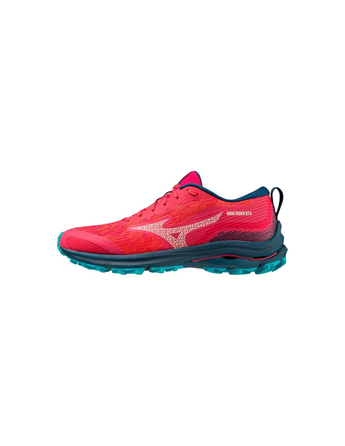ZAPATILLAS DE TRAIL MIZUNO WAVE RIDER GORETEX ROSA OSCURO MUJER